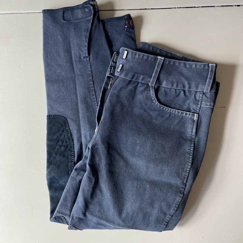 Navy Knee Patch Breeches